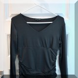 H20. Gray A'Nue Ligne ruched top size S - $22 